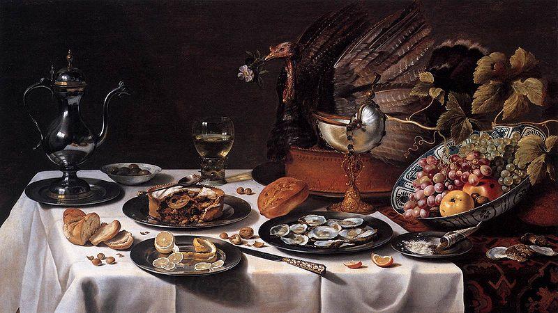 Pieter Claesz with Turkey Pie Spain oil painting art